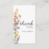 Lavendel Gele Wildflowers Dank u kaarten (Voorkant)