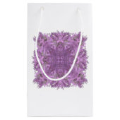 Lavendel Geometrische Gift Bag Klein Cadeauzakje (Achterkant)