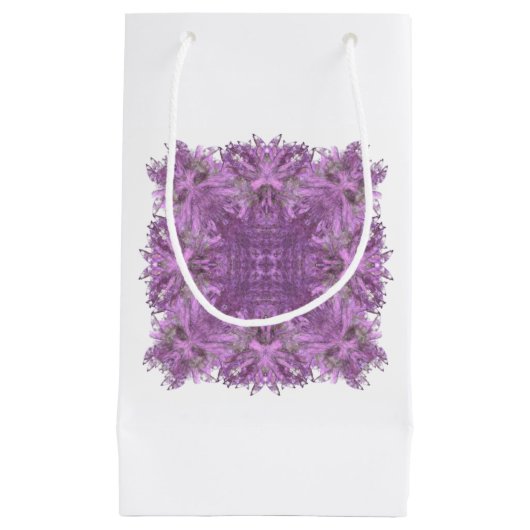 Lavendel Geometrische Gift Bag Klein Cadeauzakje (Voorkant)