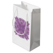 Lavendel Geometrische Gift Bag Klein Cadeauzakje (Achterkant Gekanteld)