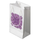 Lavendel Geometrische Gift Bag Klein Cadeauzakje (Voorkant Gekanteld)