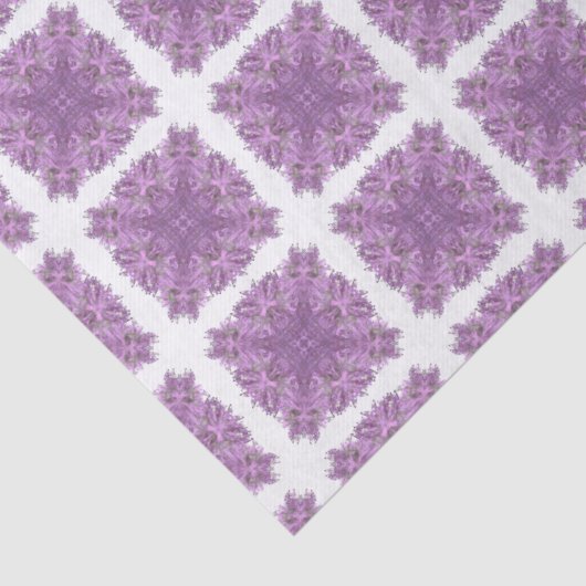 Lavendel Geometrische Gift Bag Tissuepapier (Detail)