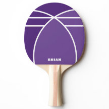 Lavendel gepersonaliseerde pingpongbat met naam