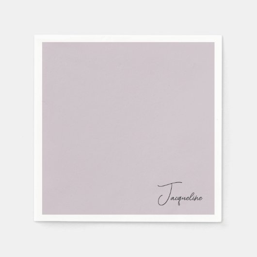 Lavendel Gepersonaliseerde Script Naam Douche Cock Servet (Voorkant)