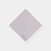 Lavendel Gepersonaliseerde Script Naam Douche Cock Servet (Hoek)