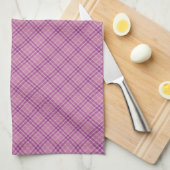 Lavendel geruite patroon handdoek (Quarter Fold)