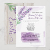 Lavendel Geschenk der Erde Etherische Oliën Kaart (Voorkant / Achterkant)