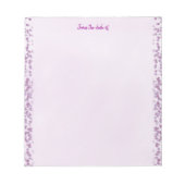 Lavendel gestippeld rand Notitieblok (Voorkant)