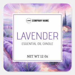 Lavendel geur kaars label Sticker
