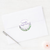 Lavendel geurende suiker scrub etiketten (Envelop)