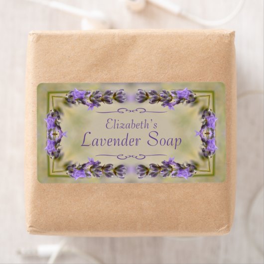 Lavendel geurende zeep etiket (Insitu)