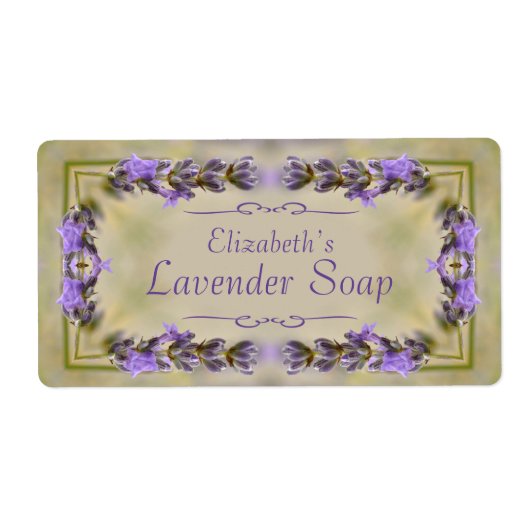 Lavendel geurende zeep etiket (Voorkant)