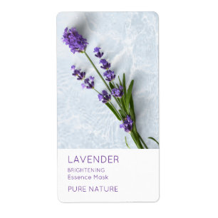 Lavendel Gezichtsmasker Label