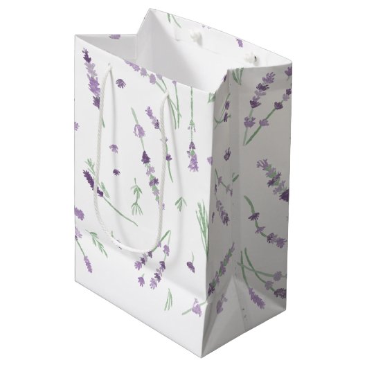 Lavendel Gift Bag - Medium Cadeauzakje (Voorkant Gekanteld)