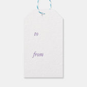 Lavendel Gift Label Cadeaulabel (Achterkant)