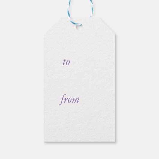 Lavendel Gift Label Cadeaulabel (Achterkant)
