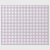Lavendel Gingham Inpakpapier (Vlak)