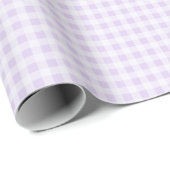 Lavendel Gingham Inpakpapier (Rol Hoek)