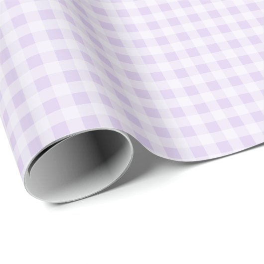 Lavendel Gingham Inpakpapier (Rol Hoek)