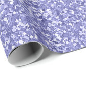 Lavendel Glitter Confetti Sparkle Party Cadeaupapier (Rol Hoek)