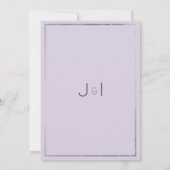 Lavendel glitter wilde bloemen bloeien Save the Da Kaart (Achterkant)