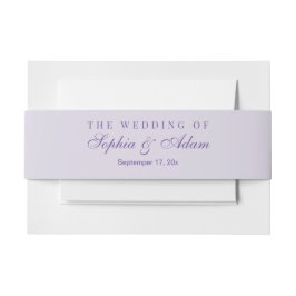 Lavendel Golden Waterverf Bloemen Uitnodigingen Wikkel