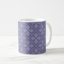 Lavendel Gothic Revival Quatrefoil Koffie Mok