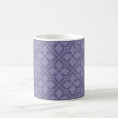 Lavendel Gothic Revival Quatrefoil Koffie Mok (Center)