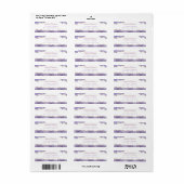 Lavendel Goud Agate Retouradres Labels (Full Sheet)