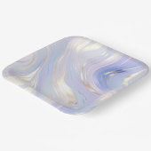 Lavendel Goud Glam Bruiloft Papieren Bordje (Gebogen)