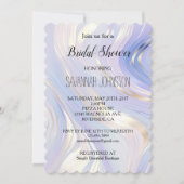 Lavendel Goud Glam Bruiloftsfeest Kaart (Voorkant)