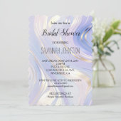 Lavendel Goud Glam Bruiloftsfeest Kaart (Staand voorkant)