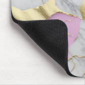 Lavendel & Goud Marmer Luxe Muismat (Hoek)