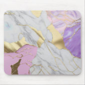 Lavendel & Goud Marmer Luxe Muismat (Voorkant)