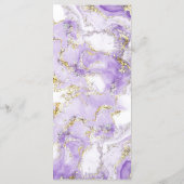 lavendel goud Menu (Achterkant)