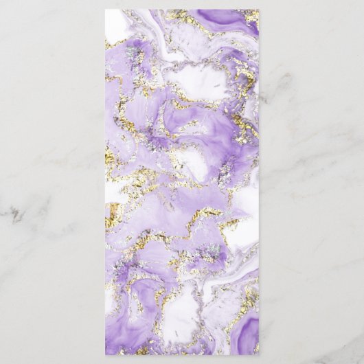 lavendel goud Menu (Achterkant)