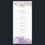lavendel goud Menu<br><div class="desc">aangepast menu</div>