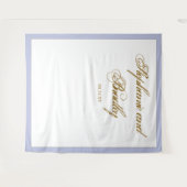 Lavendel Goud Minimalistische Elegante Bruiloft Ac Wandkleed (Voorkant (horizontaal))