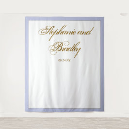 Lavendel Goud Minimalistische Elegante Bruiloft Ac Wandkleed