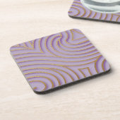 Lavendel Goud Onderzetter Set (Linkerzijde)