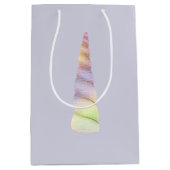 Lavendel Goud Roze Paarse Limoen Eenhoorn Verjaard Medium Cadeauzakje (Voorkant)