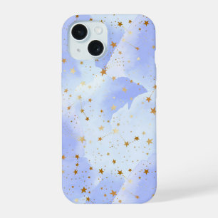 Lavendel Gouden Ster Patroon iPhone 15 Case