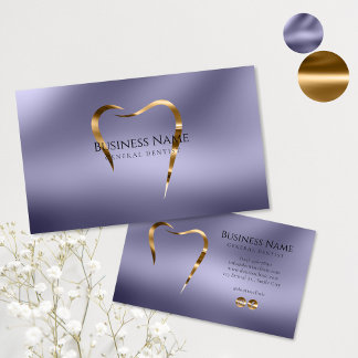 Lavendel & gouden tandarts Visitekaartje