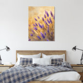 Lavendel Goudveld Canvas Afdruk (Insitu (Slaapkamer))