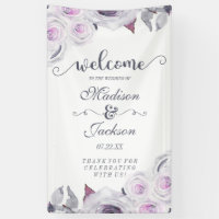 Lavendel & Grijs Bloemen Krans Huwelijk Welkom