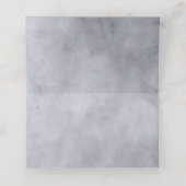 Lavendel & Grijs Bloemenkrans Tafelnummer Plaatskaartje (Binnenkant ongevouwen)