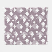Lavendel Grijs en Wit Manta Ray en Stingray Fleece Deken (Voorkant (Horizontaal))