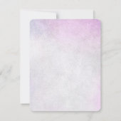 Lavendel Grijze Ontvangst Tafel Dank u Bedankkaart (Achterkant)