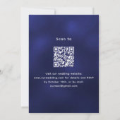 Lavendel groen blauw QR RSVP luxe bruiloft Kaart (Achterkant)