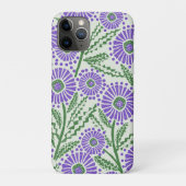 Lavendel groen en wit blokdruk bloem Case-Mate iPhone case (Achterkant)